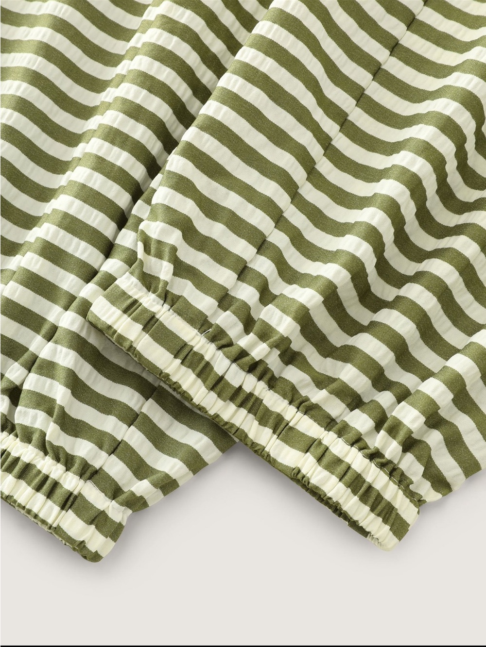 BloomChic Striped Olive Green Drawstring Jogger Pants size 1X(14-16) - Picture 7 of 16